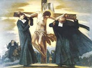 O Jesus crucified with you we are ready to go Painting by Caffaro Rore 1966 1