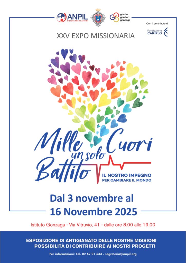 XXV FIERA MISSIONARIA: “Mille cuori, un solo battito” A4 Locandina mille battiti Cariplo